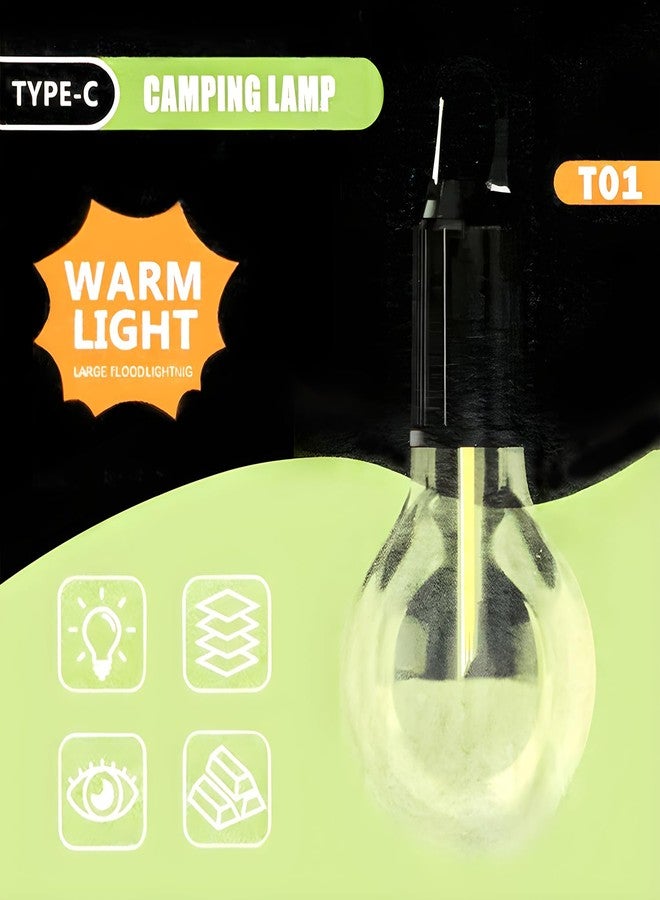 Picfest LED Camping Lamp - 10x Warm Light, Portable & Weatherproof Outdoor Lighting for Camping, Hiking, and Emergency Use - Image 5